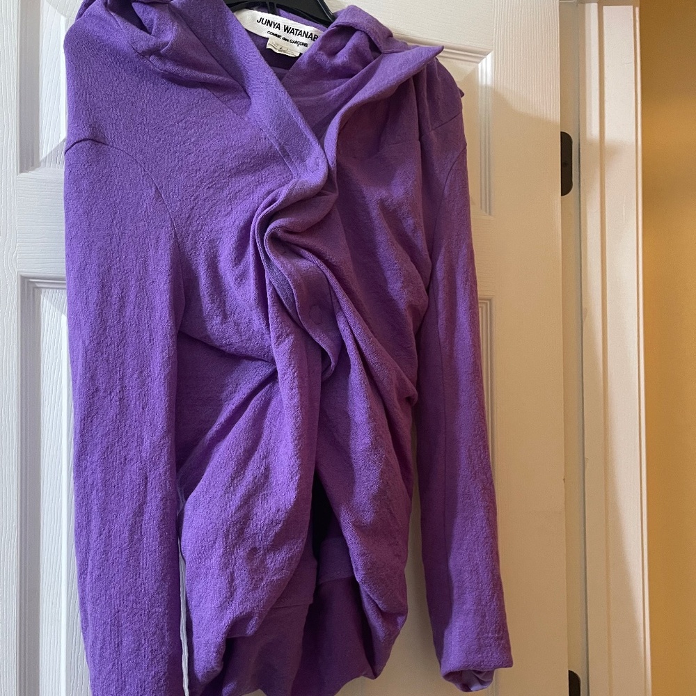 Purple Wool Knit Top Sweater Watanabe Comme CDG